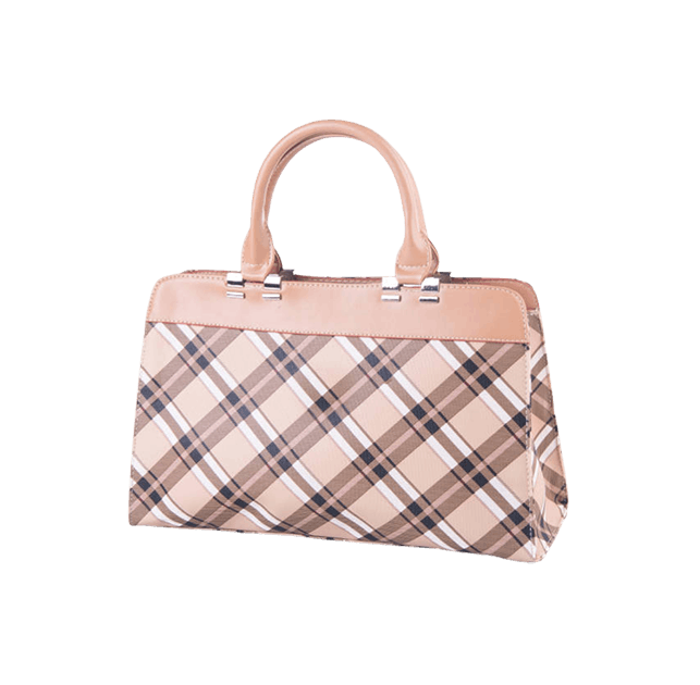 Plaid Pattern Satchel image